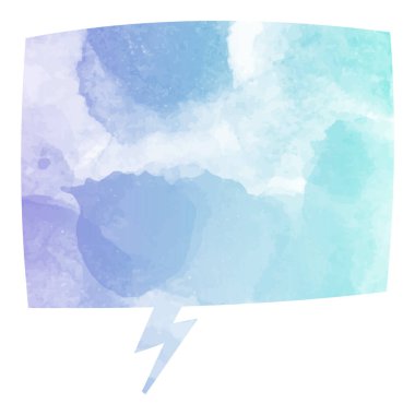 suluboya sohbet balonu vektör çizimi