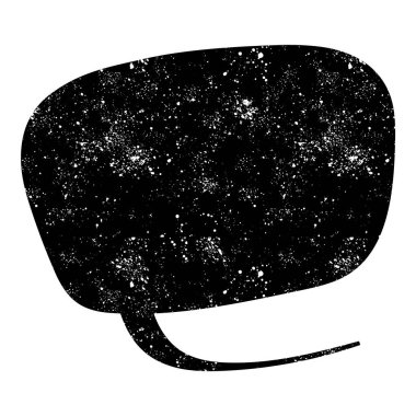 grunge rustic chat kabarcık vektör çizimi