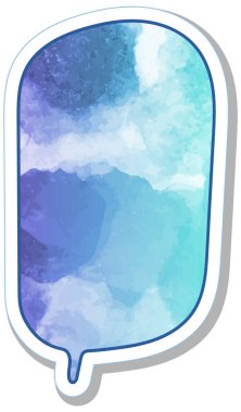 suluboya sohbet balonu etiketi