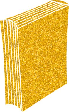 Altın renkli el çizimi kitap karalaması