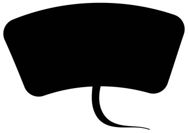 Siyah el çizimi sohbet baloncuğu el çizimi vektör çizimi