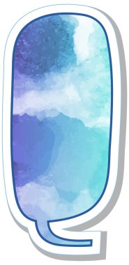 suluboya sohbet balonu etiketi