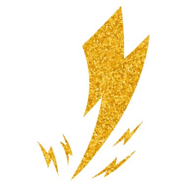 Yapıştırma biçiminde el çizimi gök gürültüsü karalaması