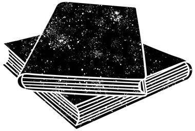 Kırsal grunge siyah beyaz kitap karalaması