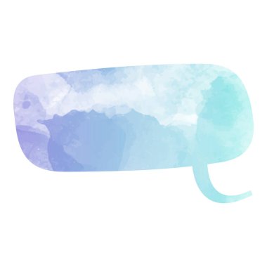 suluboya sohbet balonu vektör çizimi