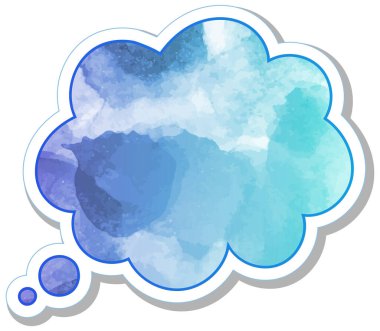 suluboya sohbet balonu etiketi