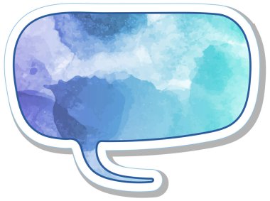 suluboya sohbet balonu etiketi