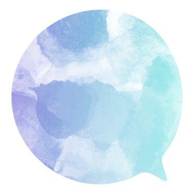 suluboya sohbet balonu vektör çizimi