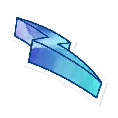 Yapıştırma biçiminde el çizimi gök gürültüsü karalaması