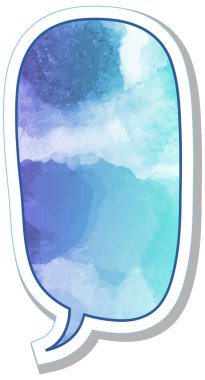 suluboya sohbet balonu etiketi