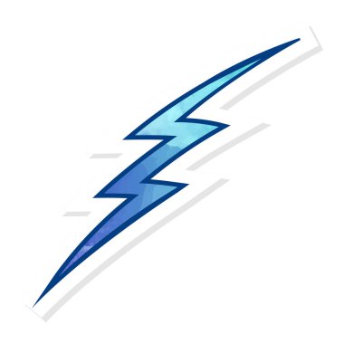 Yapıştırma biçiminde el çizimi gök gürültüsü karalaması