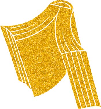 Altın renkli el çizimi kitap karalaması