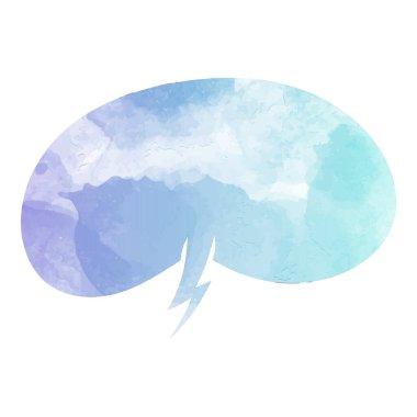 suluboya sohbet balonu vektör çizimi