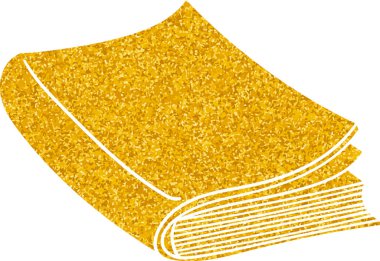 Altın renkli el çizimi kitap karalaması