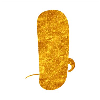 parıldayan altın folyo sohbet balonu