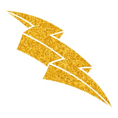 Yapıştırma biçiminde el çizimi gök gürültüsü karalaması