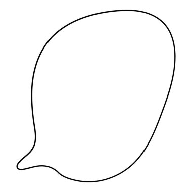 El çizimi sohbet balonu vektör çizimi