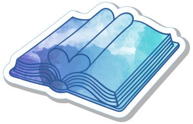 El çizimi suluboya kitap karalaması