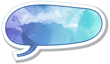 suluboya sohbet balonu etiketi