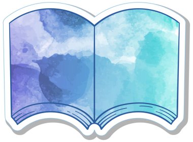 El çizimi suluboya kitap karalaması