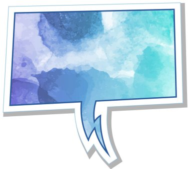 suluboya sohbet balonu etiketi