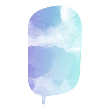 suluboya sohbet balonu vektör çizimi