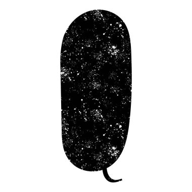 grunge rustic chat kabarcık vektör çizimi