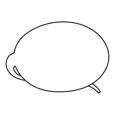 El çizimi sohbet balonu vektör çizimi