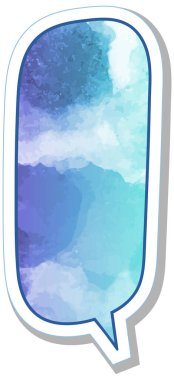 suluboya sohbet balonu etiketi