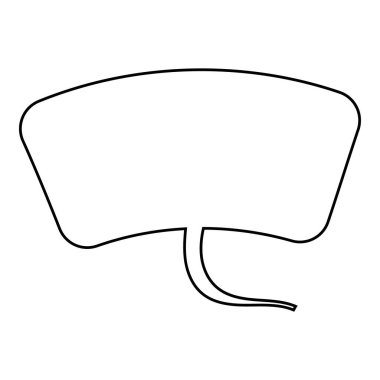 El çizimi sohbet balonu vektör çizimi