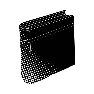 siyah yarım ton el çizimi kitap karalaması