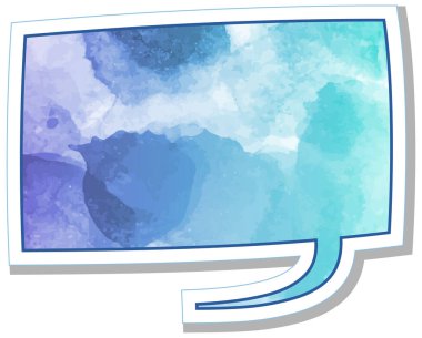 suluboya sohbet balonu etiketi