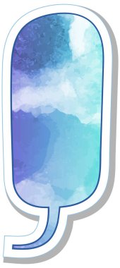 suluboya sohbet balonu etiketi