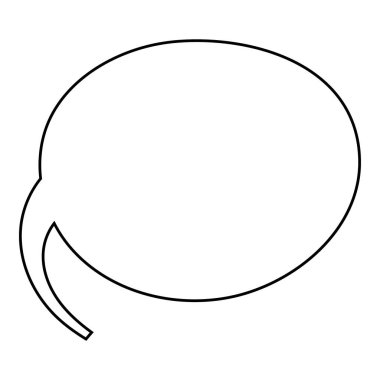 El çizimi sohbet balonu vektör çizimi