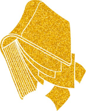 Altın renkli el çizimi kitap karalaması