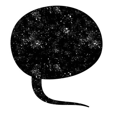 grunge rustic chat kabarcık vektör çizimi