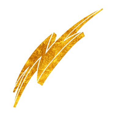 Yapıştırma biçiminde el çizimi gök gürültüsü karalaması