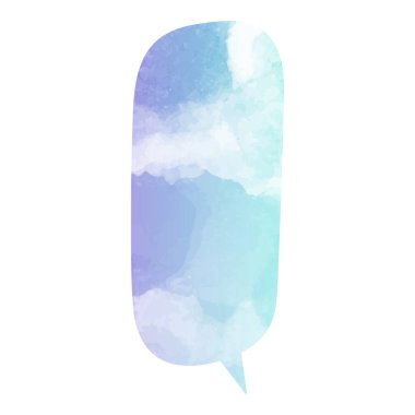 suluboya sohbet balonu vektör çizimi