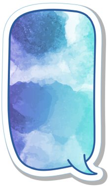 suluboya sohbet balonu etiketi