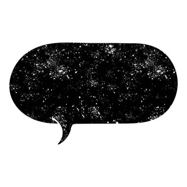 grunge rustic chat kabarcık vektör çizimi