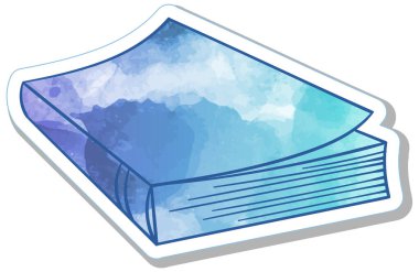 El çizimi suluboya kitap karalaması