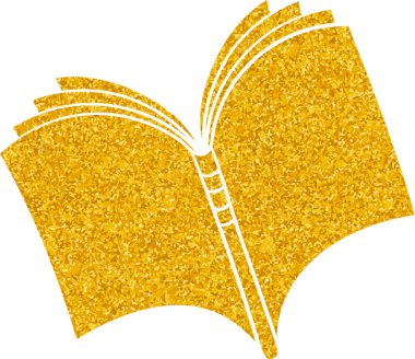 Altın renkli el çizimi kitap karalaması