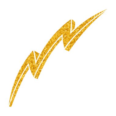 Yapıştırma biçiminde el çizimi gök gürültüsü karalaması