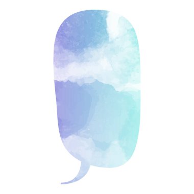 suluboya sohbet balonu vektör çizimi