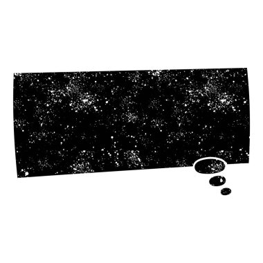 grunge rustic chat kabarcık vektör çizimi