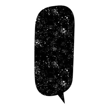 grunge rustic chat kabarcık vektör çizimi