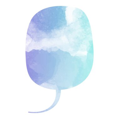 suluboya sohbet balonu vektör çizimi