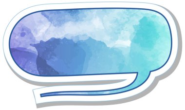 suluboya sohbet balonu etiketi