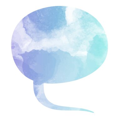 suluboya sohbet balonu vektör çizimi