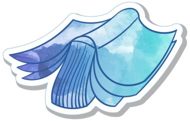 El çizimi suluboya kitap karalaması